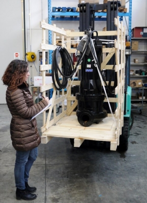 Pompa sommergibile acque reflue industriali con rendimento ad alta efficenza