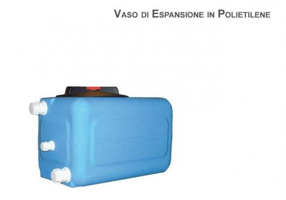 Vaso Di Espansione Serbatoio Acqua SENZA FORI in Polietilene Blu